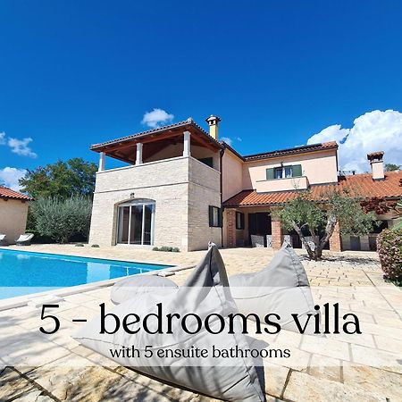Spacious Villa With Pool, Indoor Jacuzzi And Sauna Near Porec Visnjan Ngoại thất bức ảnh