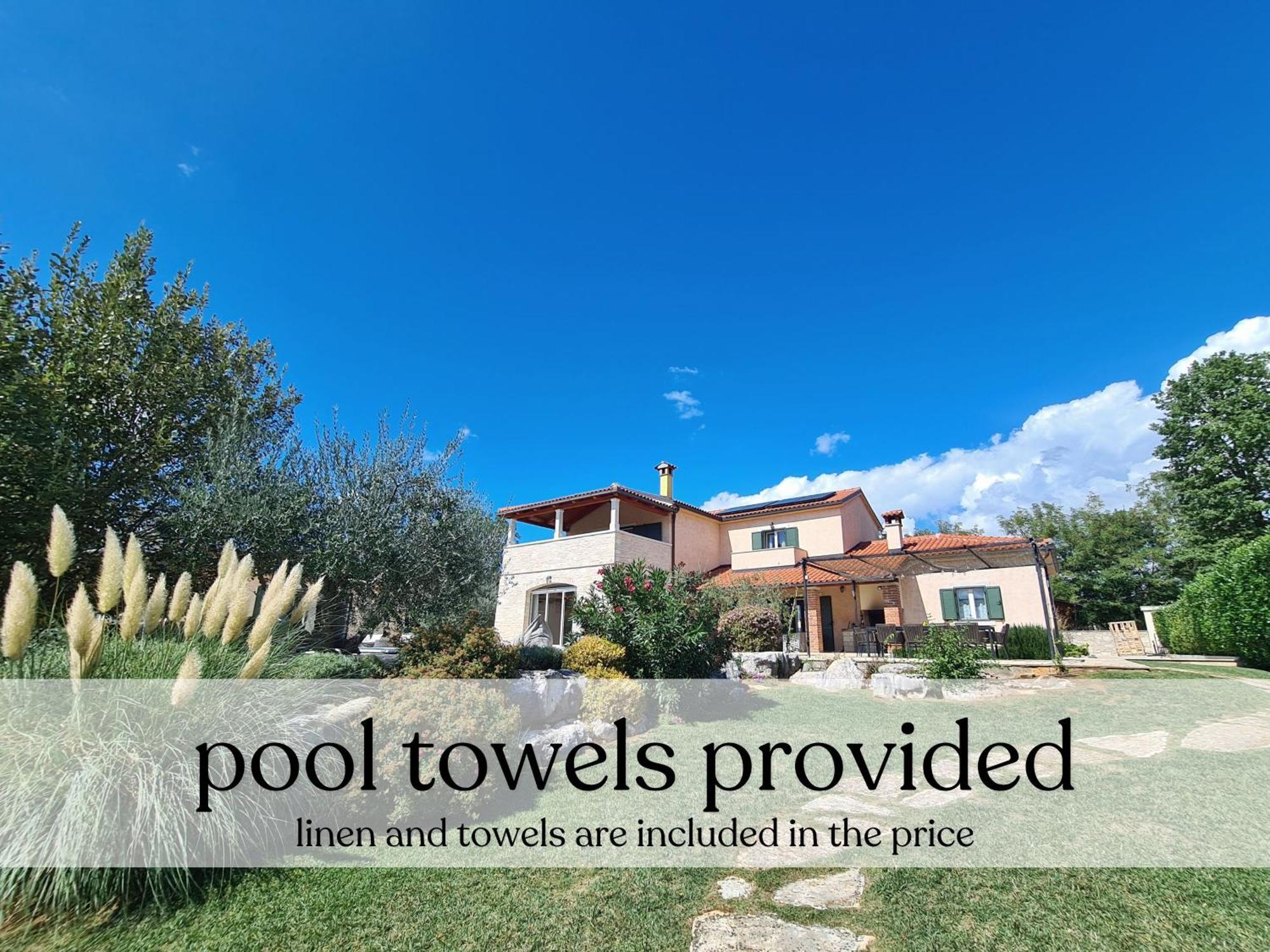 Spacious Villa With Pool, Indoor Jacuzzi And Sauna Near Porec Visnjan Ngoại thất bức ảnh